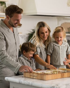 Ruffle Pajamas | Evergreen Gingham