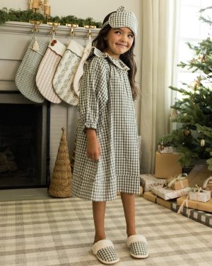 Girl’s Nightgown || Evergreen Gingham