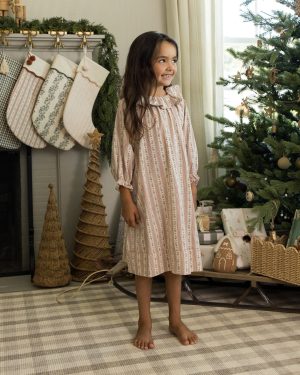 Girl’s Nightgown || Candy Cane Stripe