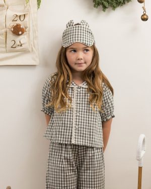 Sleep Mask || Evergreen Gingham