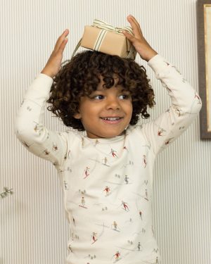 Organic Long Sleeve Pajama Set || Skiers