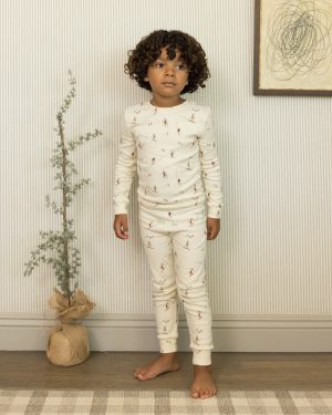 Organic Long Sleeve Pajama Set || Skiers