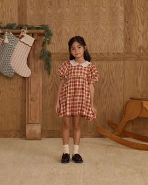 Heidi Dress || Red Plaid