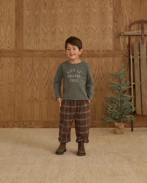 Raw Edge Long Sleeve Tee || Life Is Wonder Full