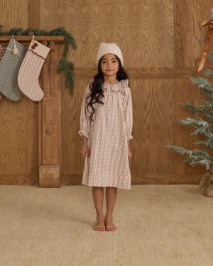 Girl’s Nightgown || Candy Cane Stripe