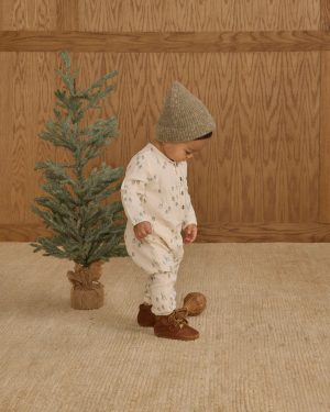 Long Sleeve Woven Jumpsuit || Woods