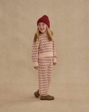 Jacquard Knit Set || Ruby Hearts
