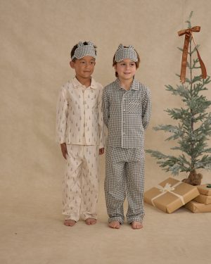 Sleep Mask || Evergreen Gingham