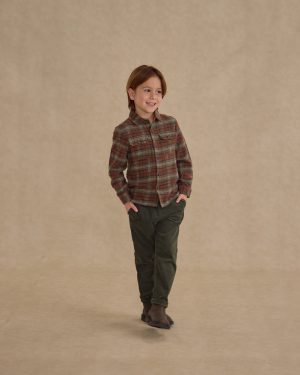 Pocketed Flannel Shirt || Holiday Plaid