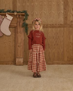 Ruffle Long Sleeve Tee || Merry + Bright