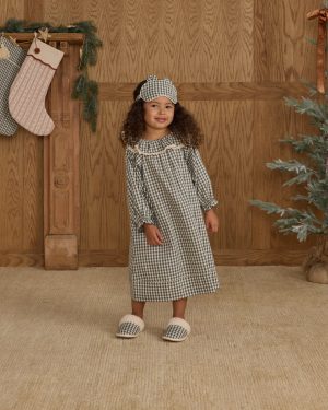 Slippers || Evergreen Gingham