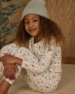 Organic Long Sleeve Pajama Set || Festive