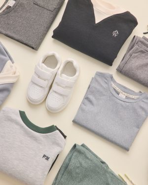 Cove Essential Tee || Heathered Dusty Blue