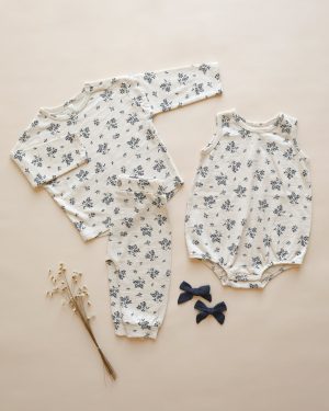Bubble Onesie || Blue Floral