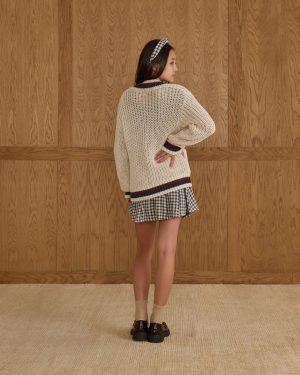 Collegiate Cardigan || Natural
