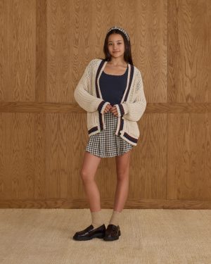 Collegiate Cardigan || Natural