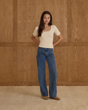 Baggy Wide Leg Pant || Indigo Denim