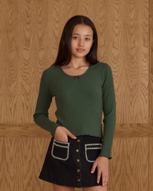 Denver Mini Skirt || Washed Black