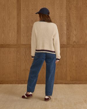 Collegiate Cardigan | Natural
