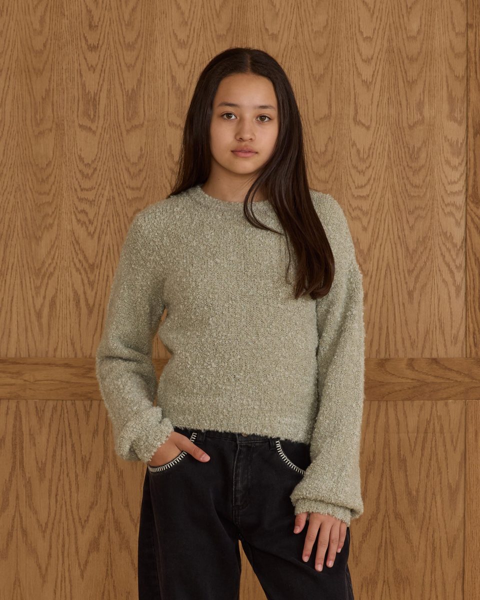 Aspen Sweater || Pistachio Boucle
