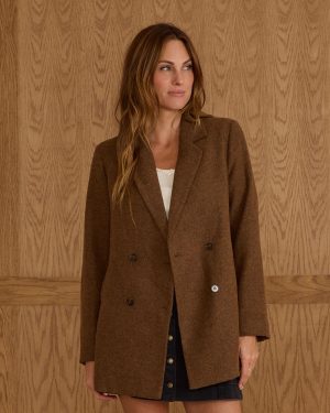 Double Breasted Blazer | Rustic Plaid