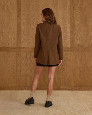 Double Breasted Blazer | Rustic Plaid