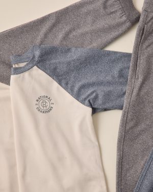 Raglan Tee || Heathered Navy