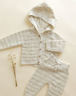 Tassel Cardigan || Oatmeal Speckle