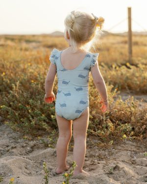 Scoop Back Onepiece || Whales