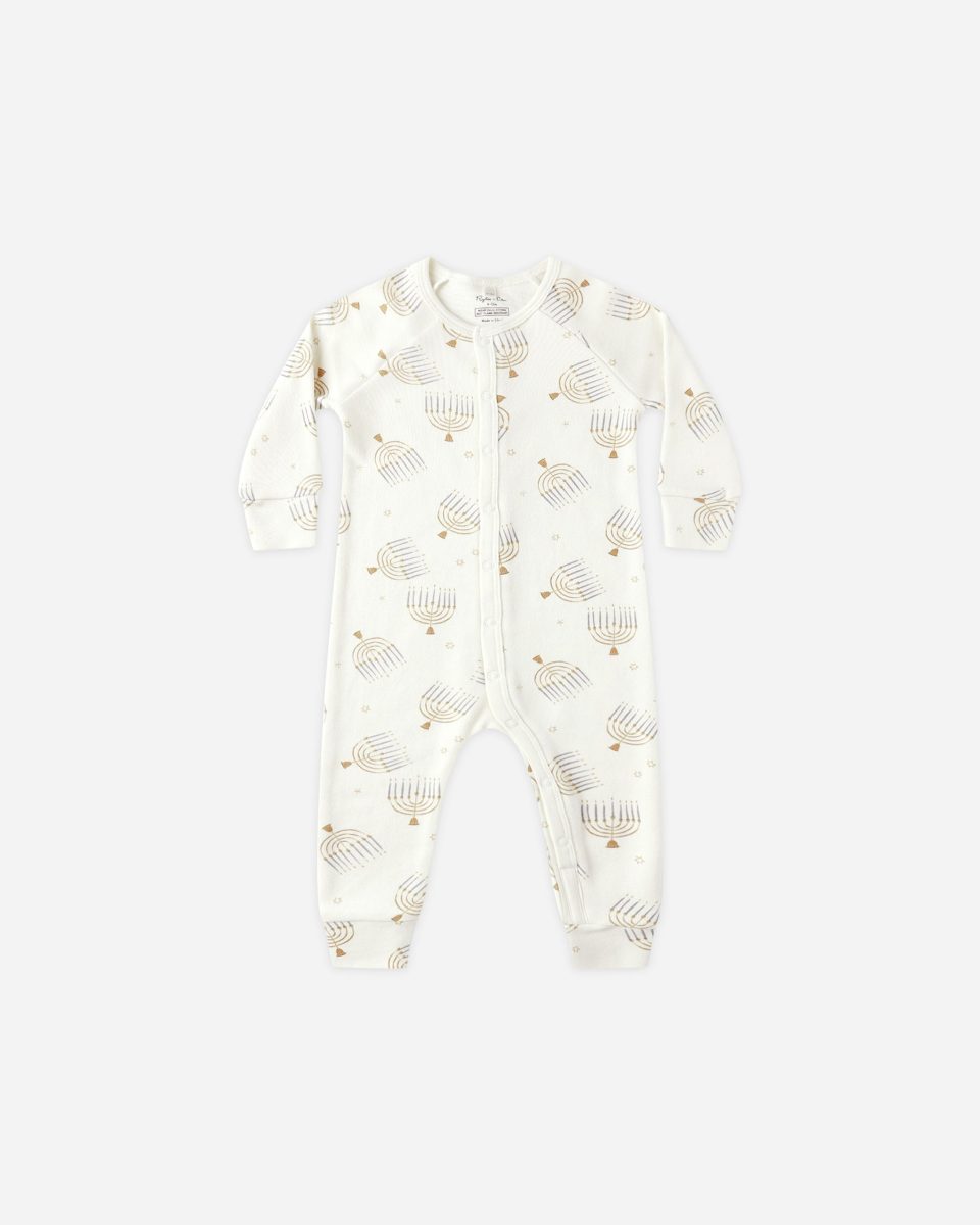 Organic Long John Pajamas || Hanukkah