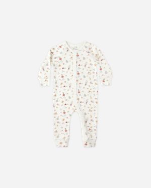 Organic Long John Pajamas || Festive
