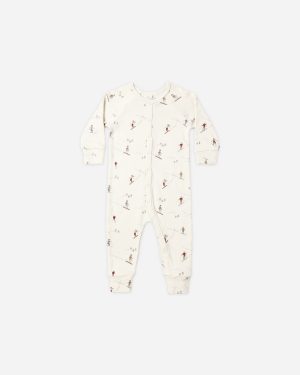 Organic Long John Pajamas || Skiers