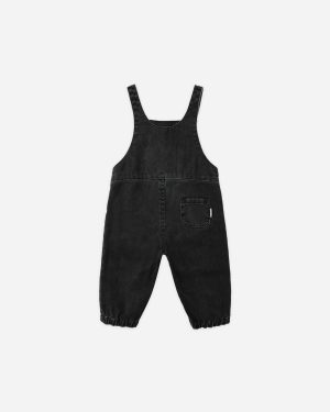 Baby Overalls || Washed Black