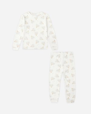 Organic Long Sleeve Pajama Set || Hanukkah