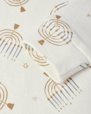 Organic Long Sleeve Pajama Set || Hanukkah