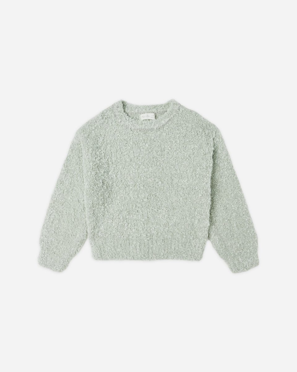 Aspen Sweater || Pistachio Boucle