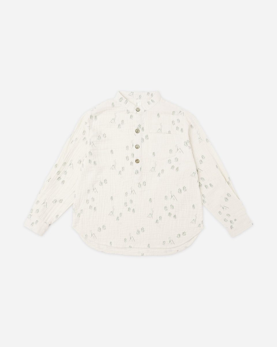 Long Sleeve Mason Shirt || Woods