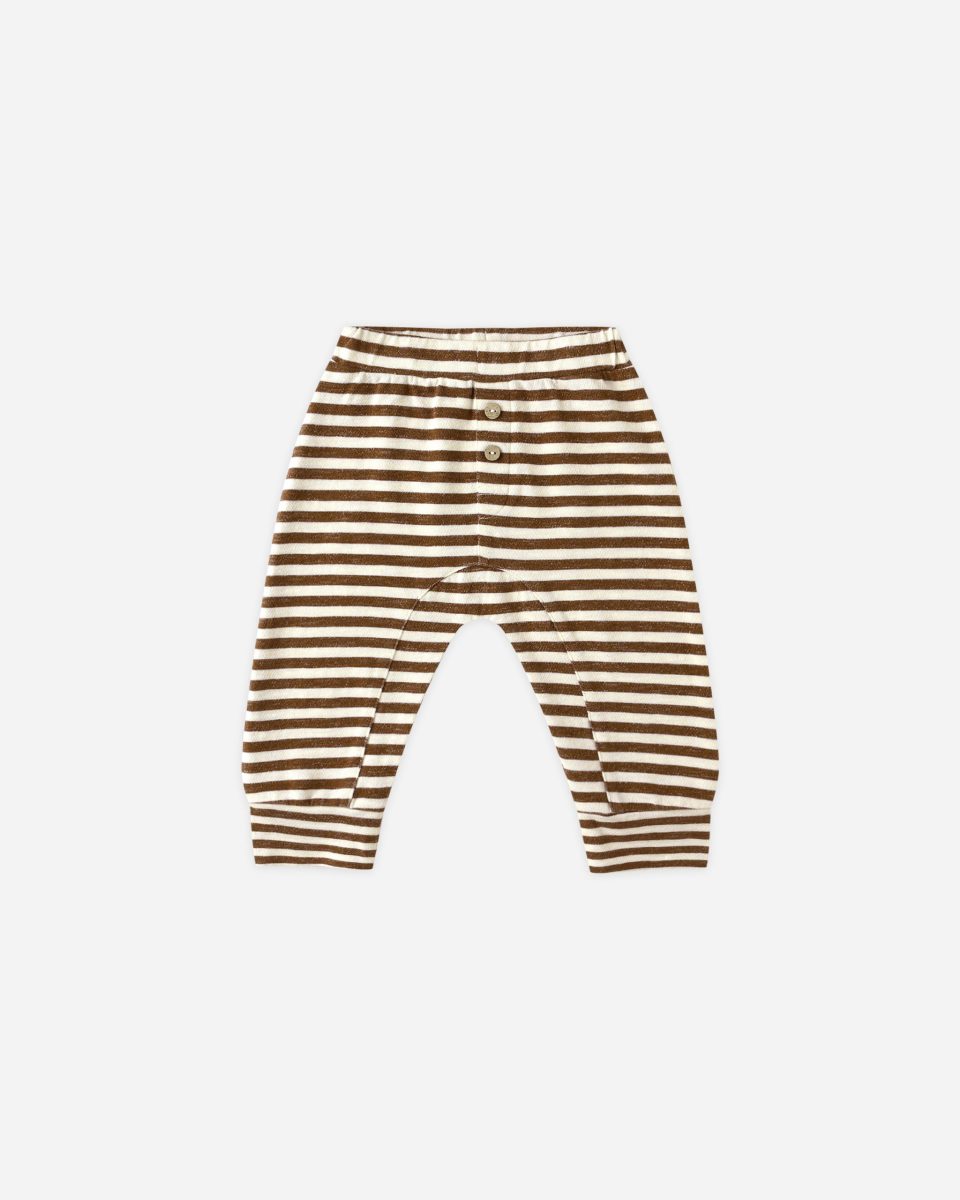 Baby Cru Pant || Brown Stripe