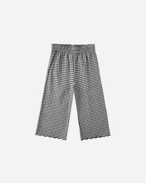 Wide Leg Pant || Black Gingham