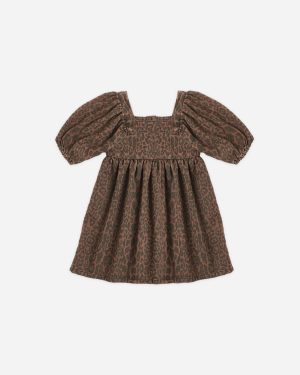 Gretta Babydoll Dress || Leopard