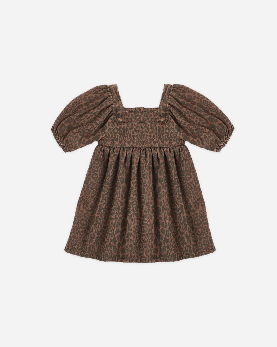 Gretta Babydoll Dress || Leopard