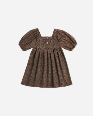 Gretta Babydoll Dress || Leopard
