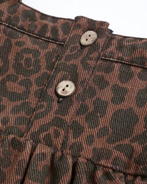 Gretta Babydoll Dress || Leopard