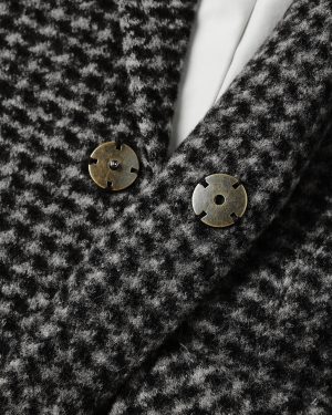 Longline Coat || Micro Check