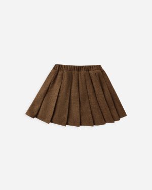 Pleated Mini Skirt || Rustic Plaid