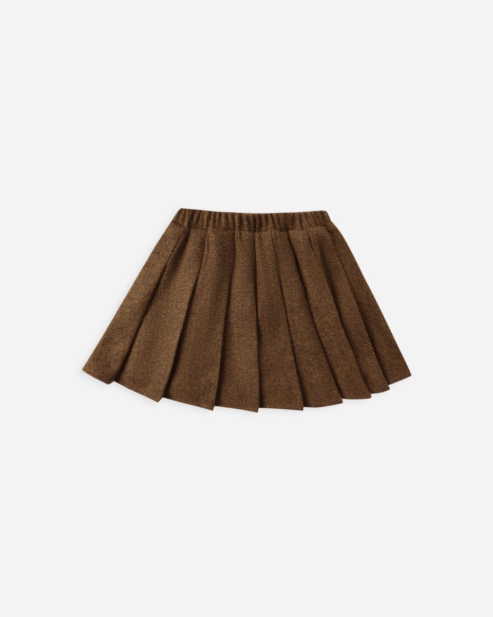Pleated Mini Skirt || Rustic Plaid