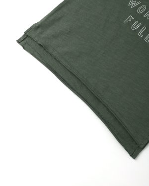 Raw Edge Long Sleeve Tee || Life Is Wonder Full