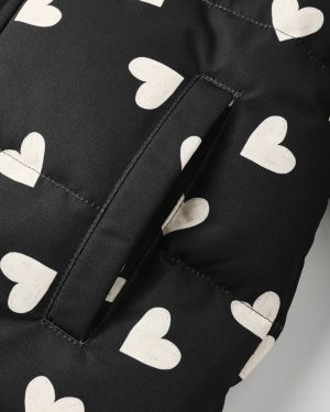 Long Down Puffer Jacket || Hearts
