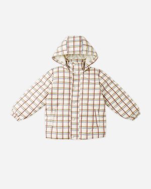 Puffer Jacket || Multi-Plaid