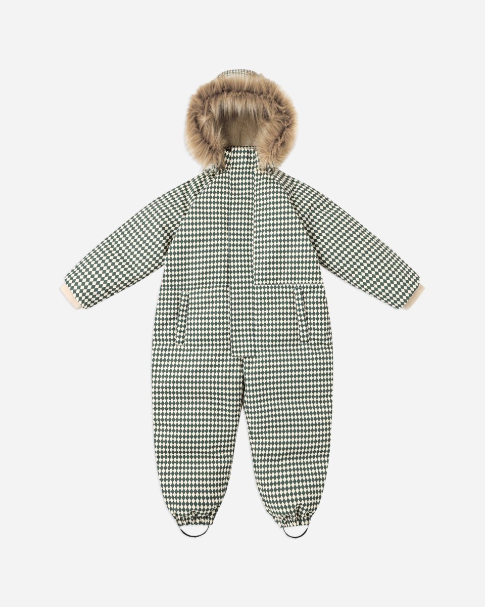 Ski Snowsuit || Green Diamond